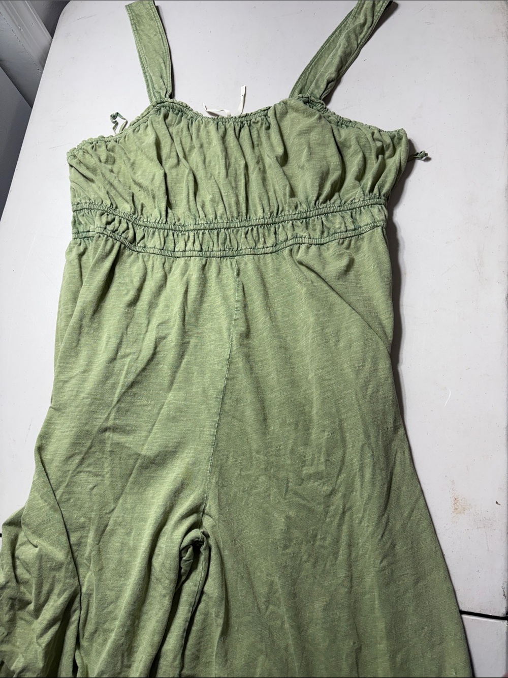Anthropologie Olive Green Jumpsuit Romper